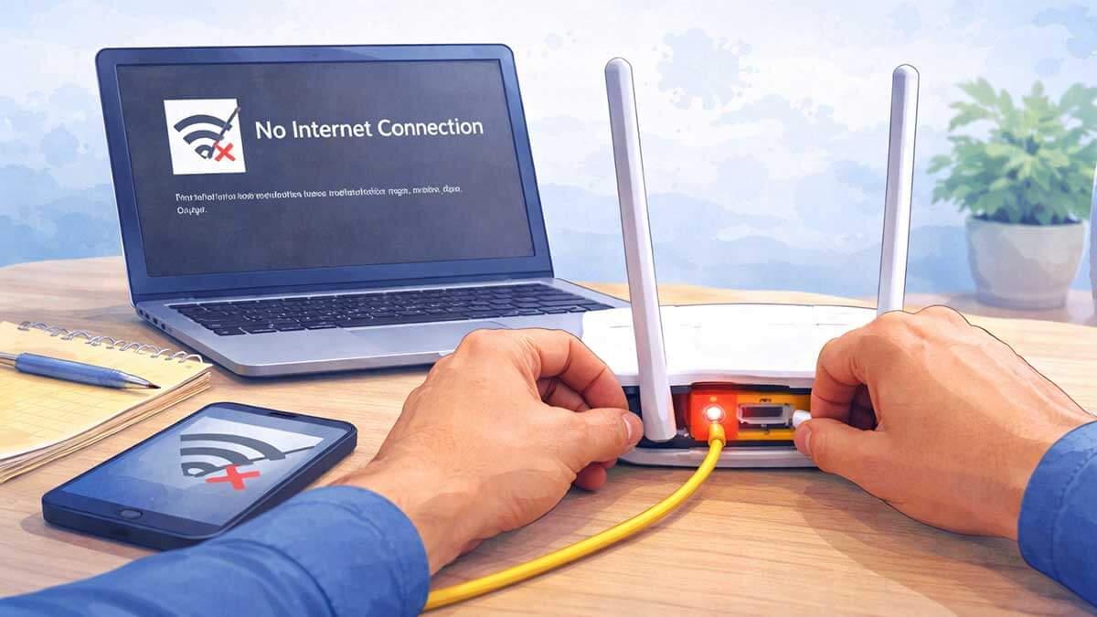 basic computer troubleshooting for internet connection issues at home