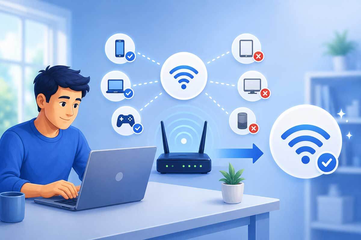 Disconnect unused devices to improve Wi-Fi connection stability