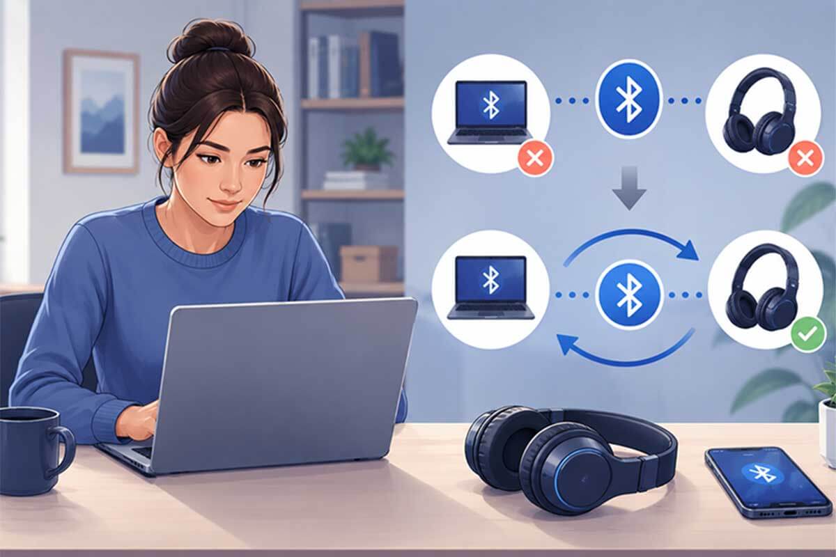 Forgetting and pairing a Bluetooth device again to fix no sound
