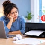 Printer not printing while connected to a laptop