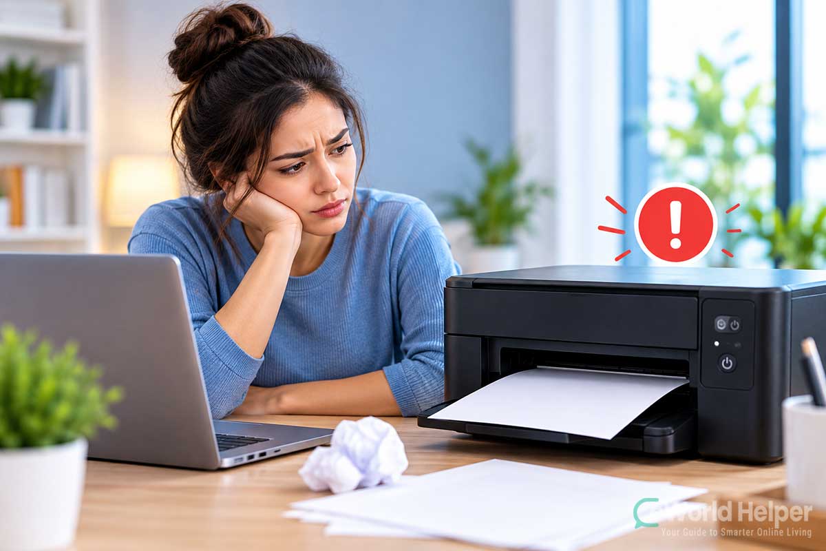 Printer not printing while connected to a laptop