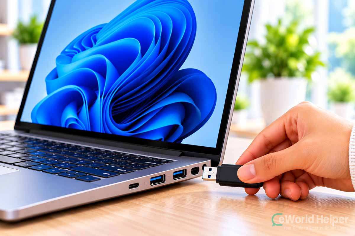 Testing a USB device in a different laptop USB port