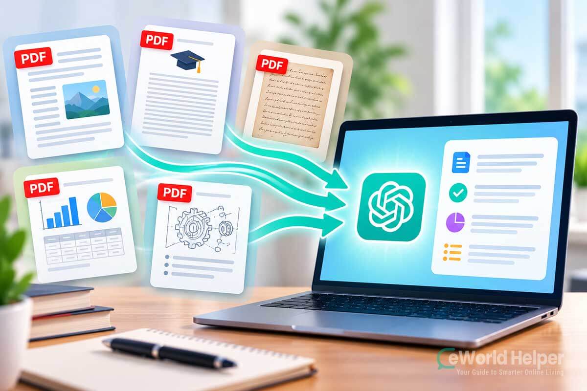 Different types of PDFs ChatGPT can summarize